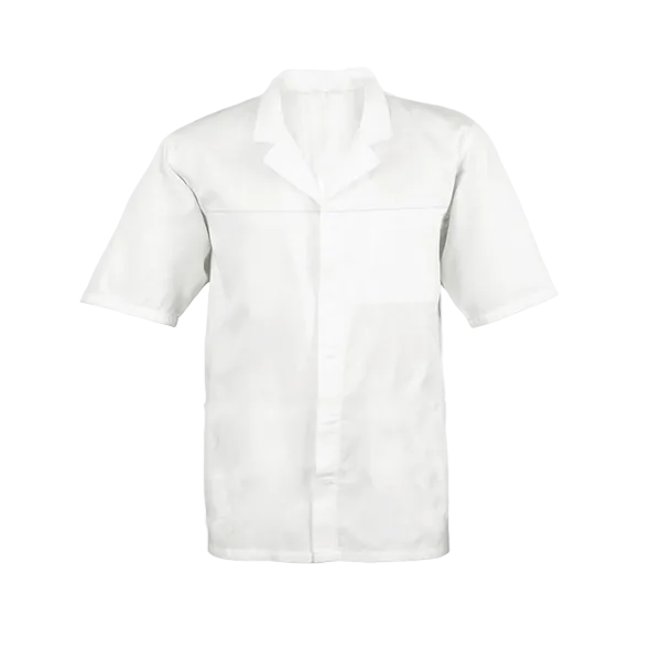 Zion Light HACCP Lab Jacket Short Sleeve (open zip)
