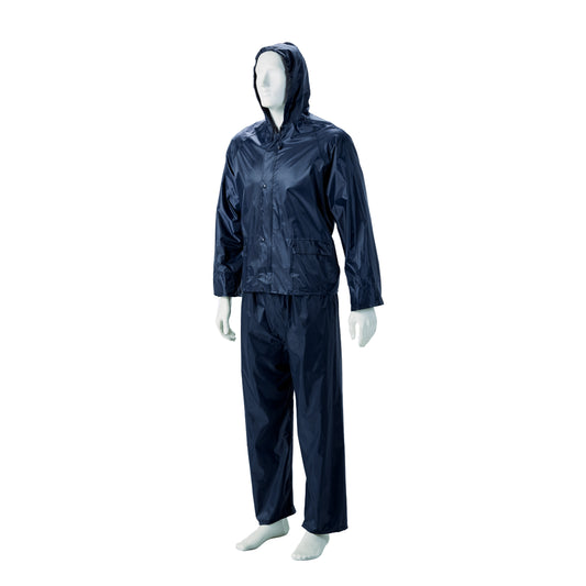 Dromex Rubberised Hood Rain Suits (DB-PRSRUB) Navy