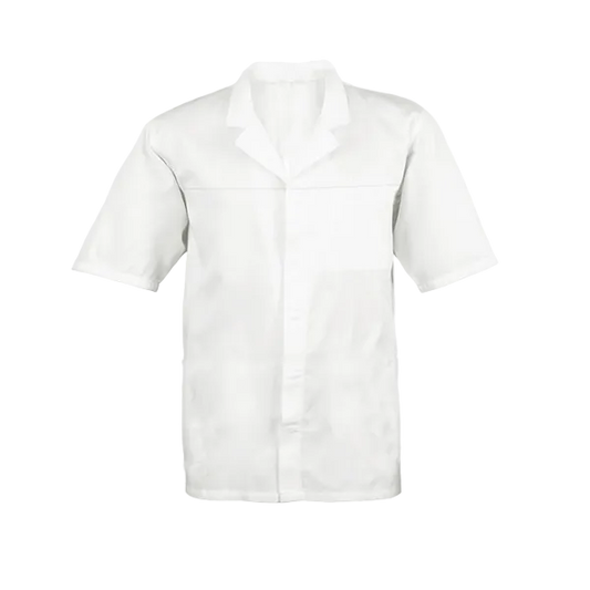 Zion Light HACCP Lab Jacket Short Sleeve (open zip)
