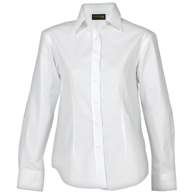 Barron Ladies Brushed Cotton Twill Blouse Long Sleeve (LLL-TWILL)
