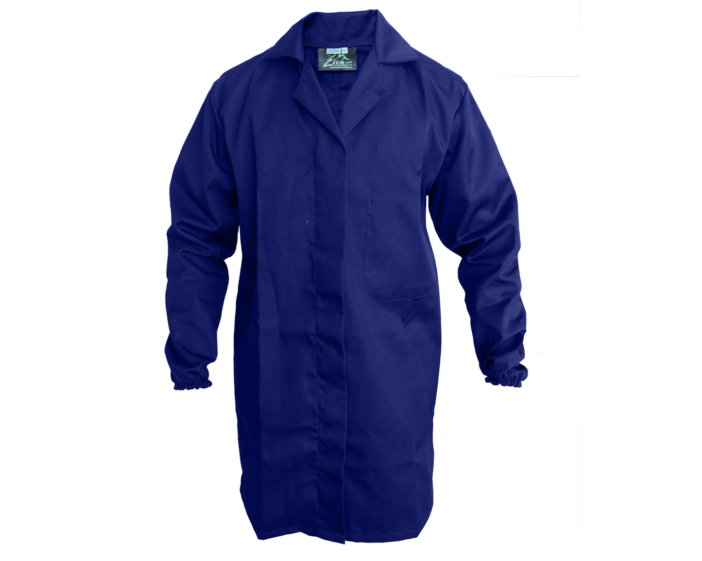 Zion BW Heavy Dust Coat HACCP L/S (elasticated cuff)