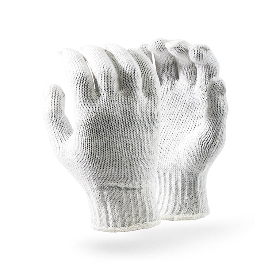 Dromex 10gg 500gpd Knitted Cotton Crochet Glove (GCOT/10G) - White
